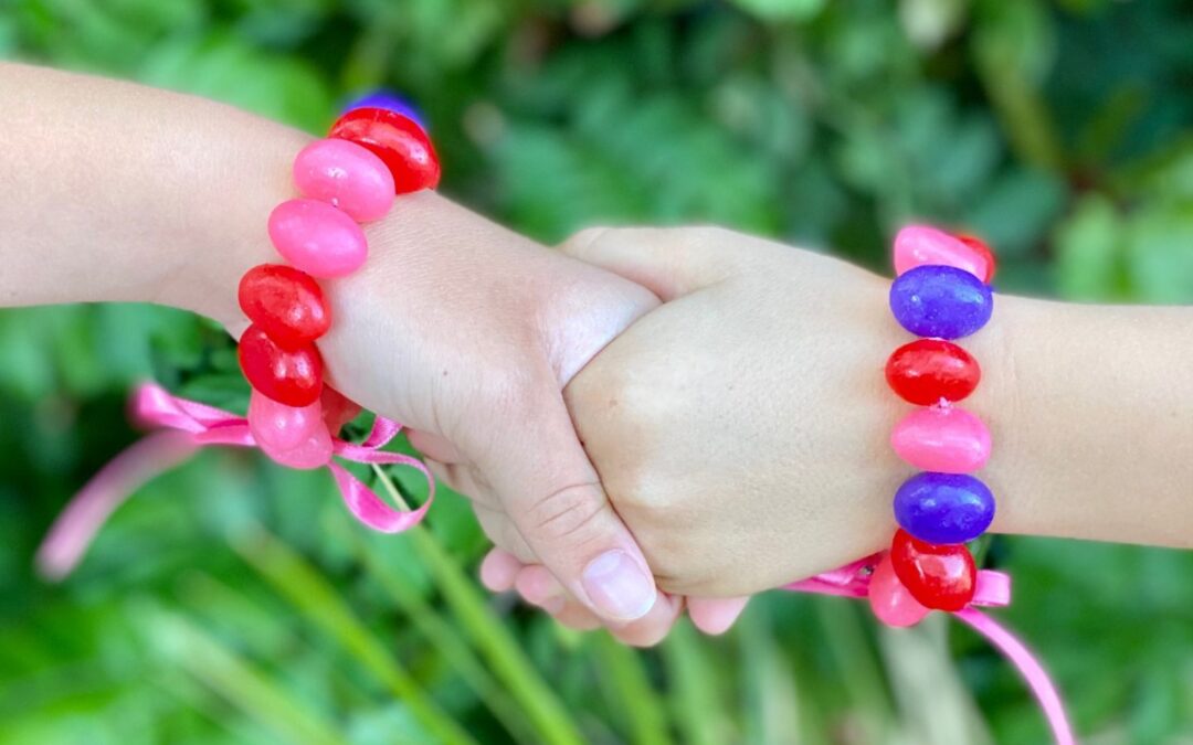 Craft Idea:  Jelly Bean Bracelets