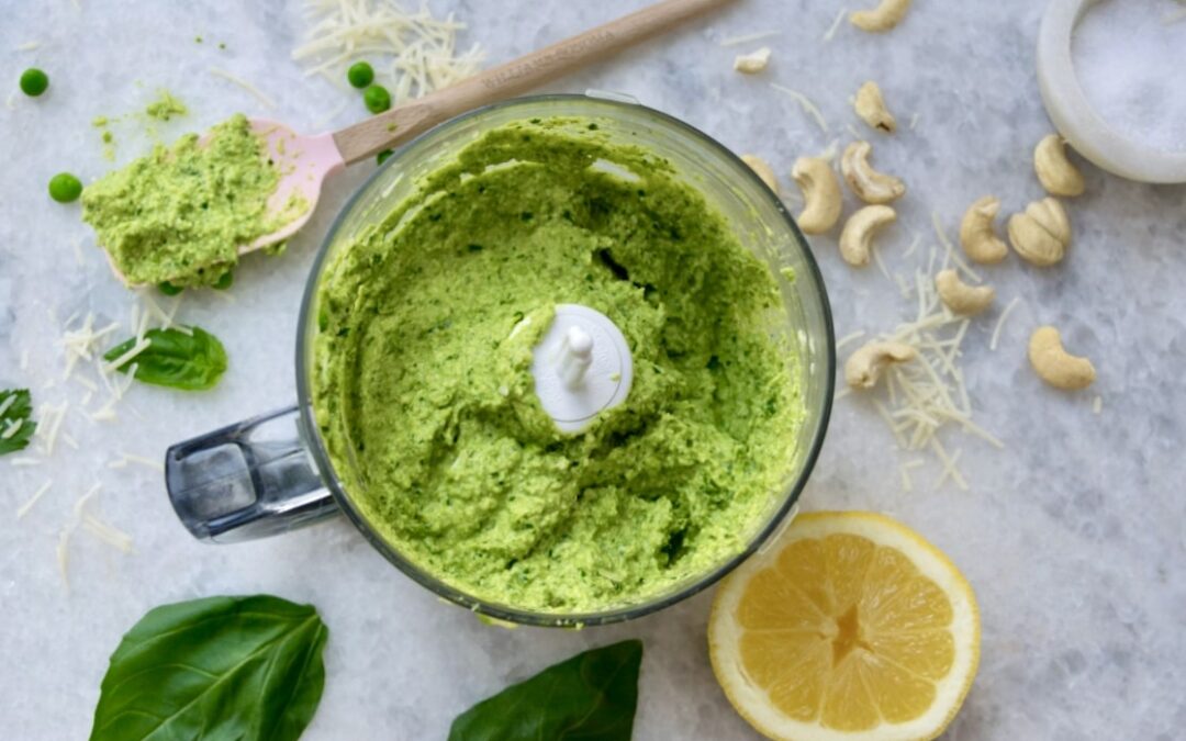 Spring Pea and Three Cheese Pesto