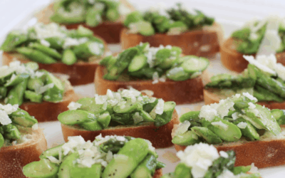 Recipe:  Truffle Asparagus Crostinis