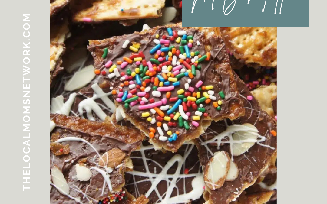 Recipe:  Sprinkle Matzah Toffee