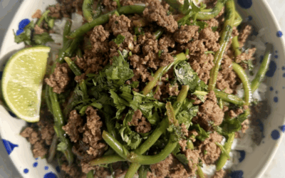 Recipe: Ginger Soy Beef with Green Beans and Herbs